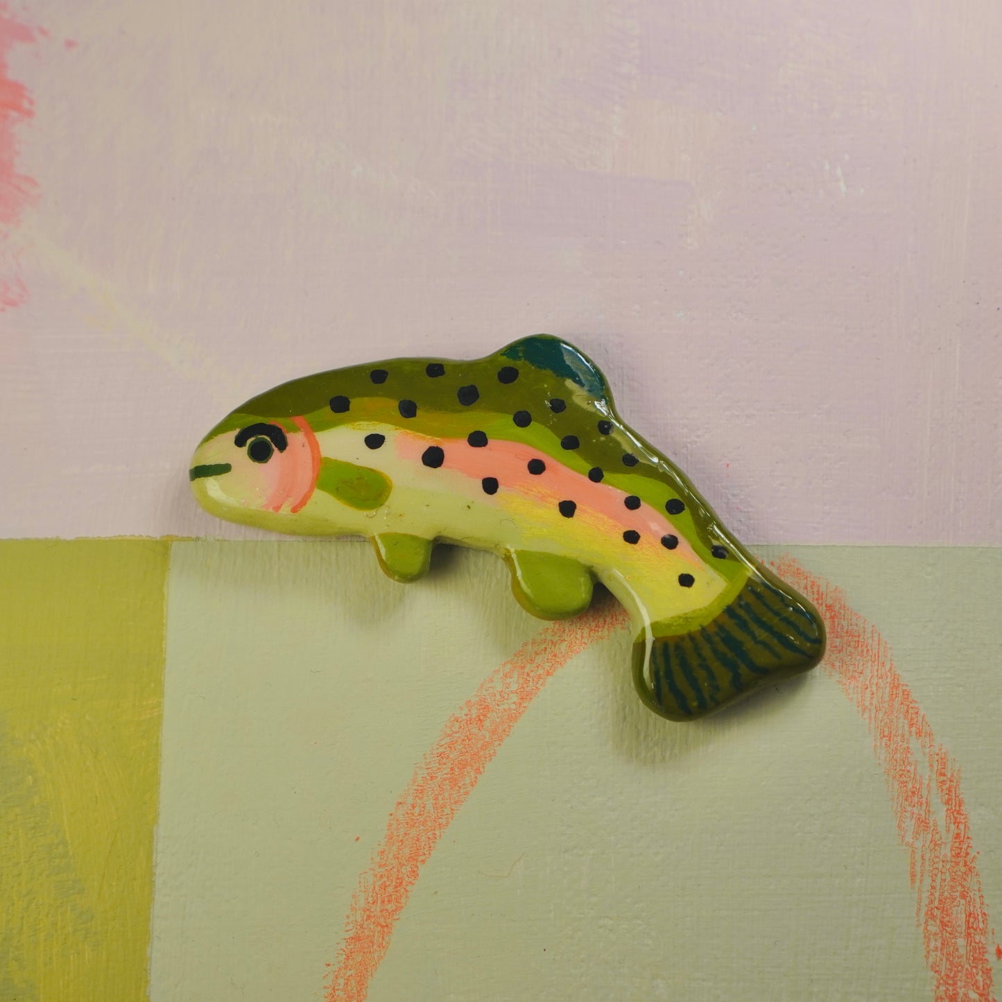 jumping trout magnet