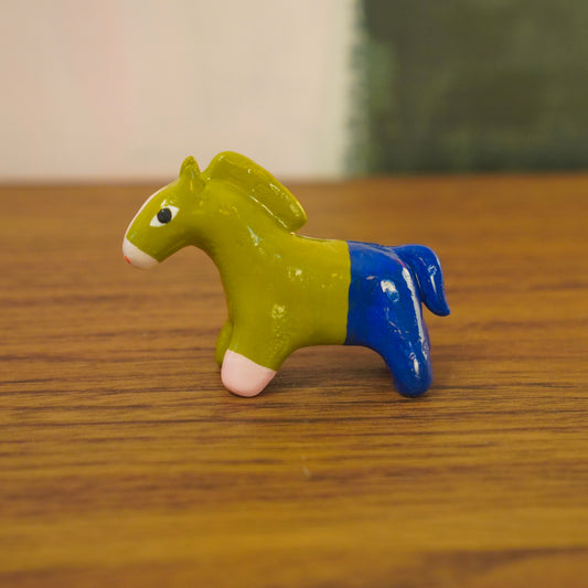 jeans horse figurine