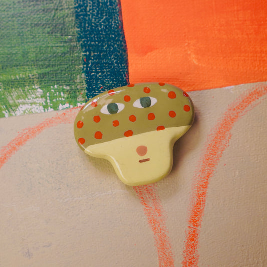 pensive mushroom magnet
