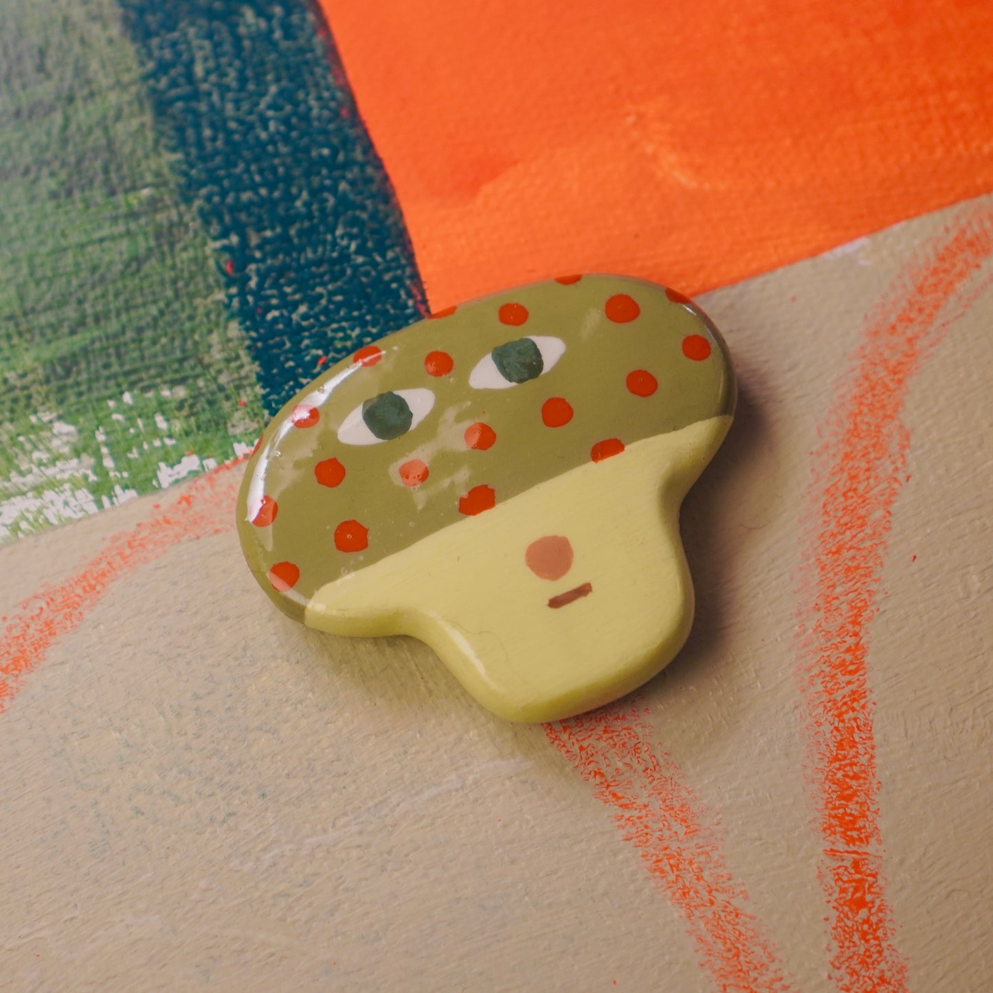 pensive mushroom magnet