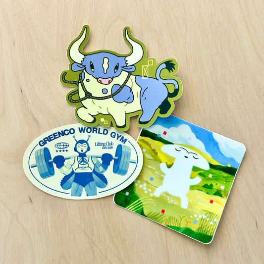 Blue/Green Past Patron Sticker Pack