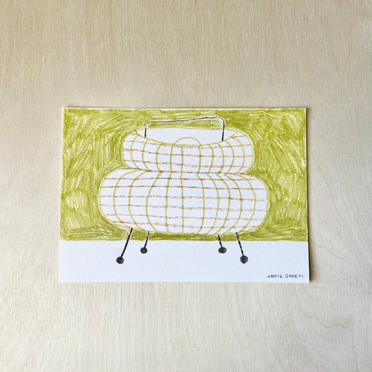 big Noguchi lamp drawing